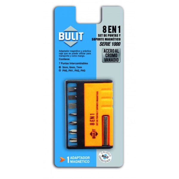 Set de Puntas y Soporte Magnético 8-en-1 Serie 1000